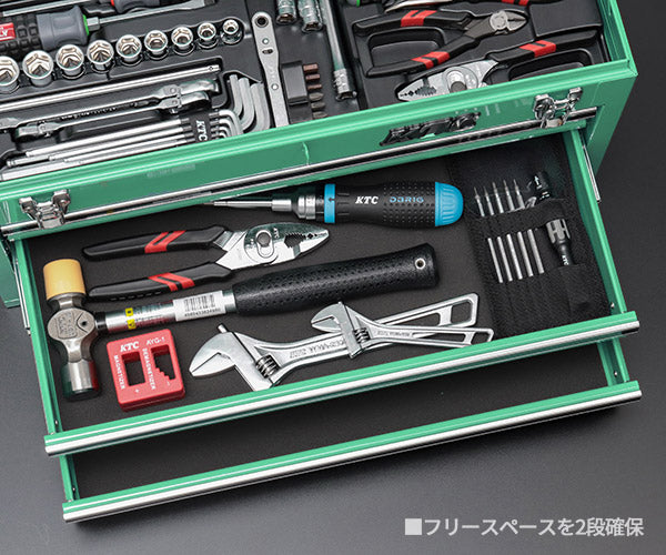 KTC SK39224XTGEM 9.5sq. 92点工具セット ターコイズグリーン