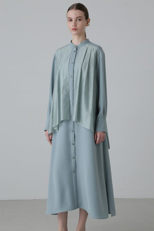 ADORE(アドーア)｜パウダリードライサテンワンピース/ライトグリーン