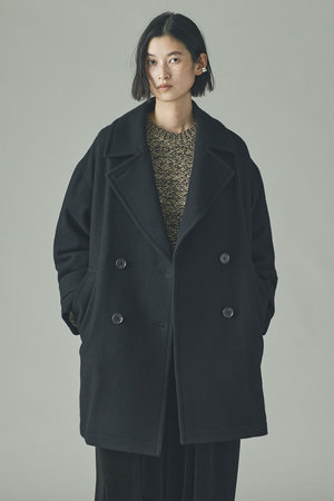 Curensology(カレンソロジー)｜メルトンPコート/ブラック の通販