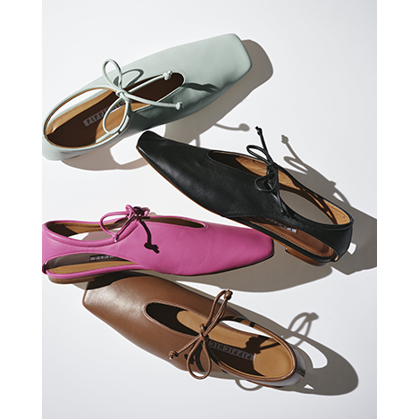 PIPPICHIC(ピッピシック)｜LINDA DIAMOND ベルベットフラットシューズ