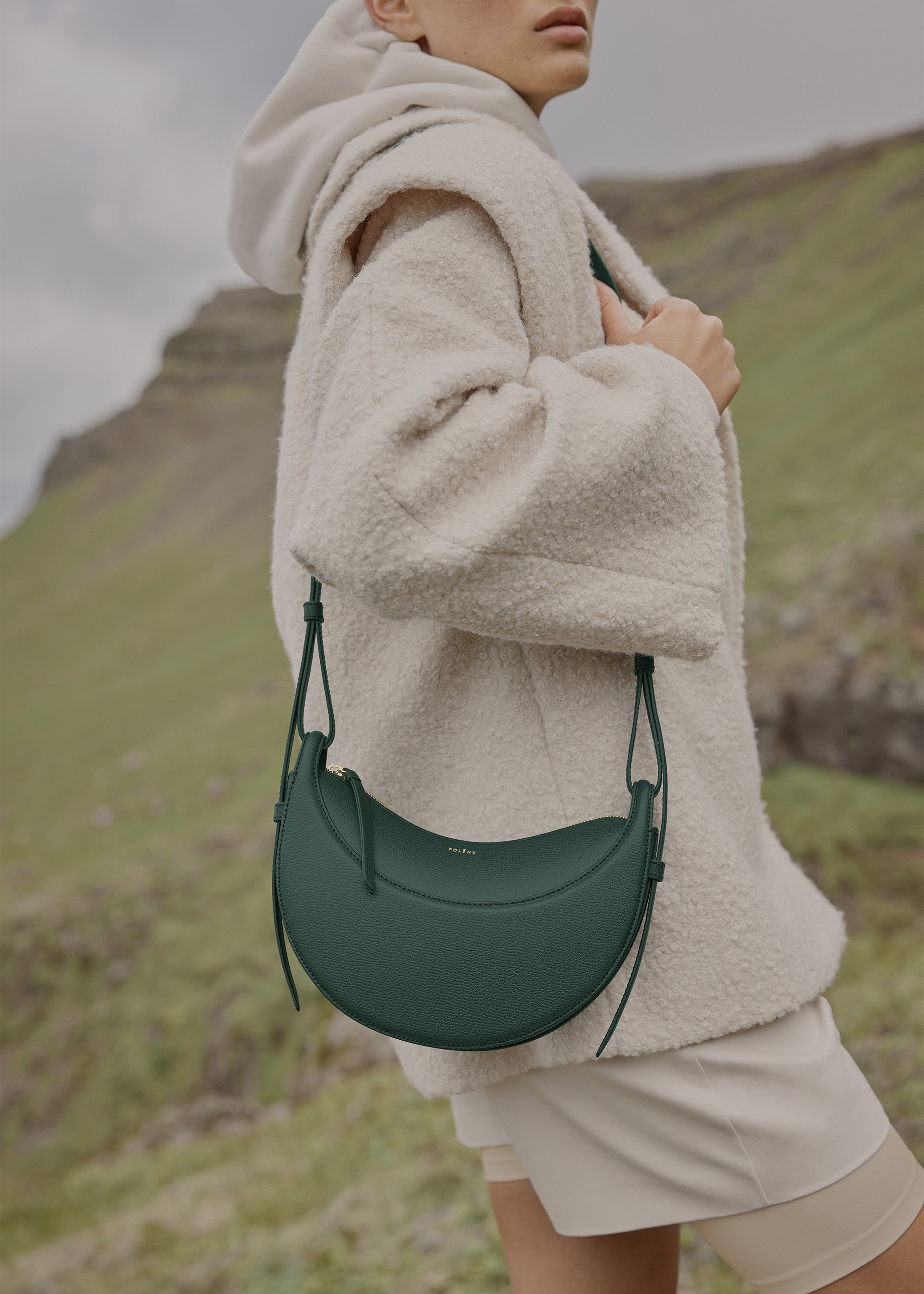 Polène | Bag - Numéro Dix - Textured Green