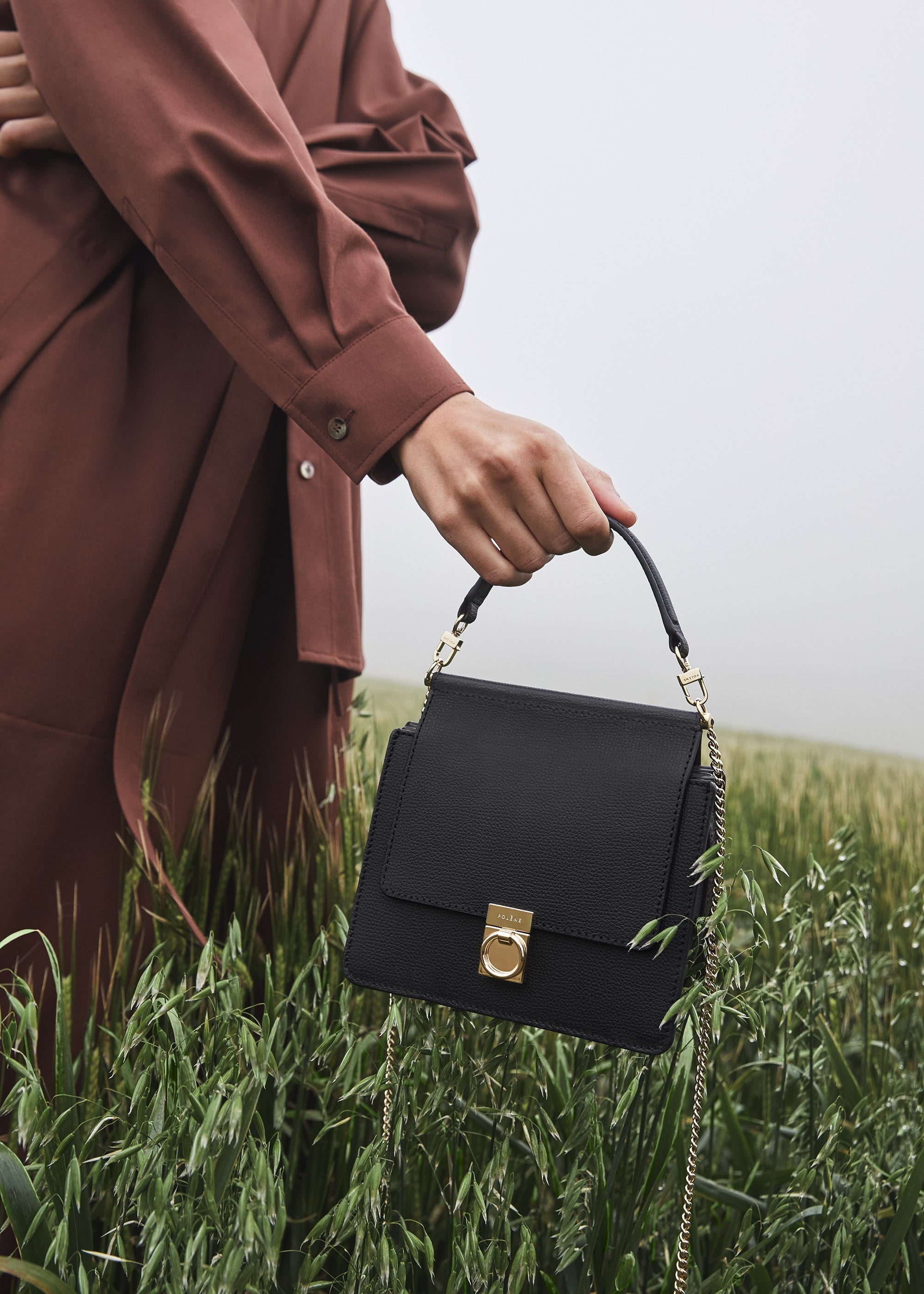 Polène | Bag - Numéro Sept Mini - Textured Black