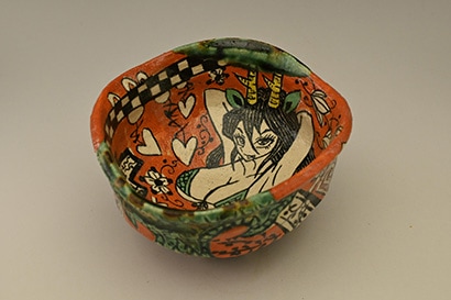 深見文紀 No.059005 藍鉄漫画織部ぐい呑 | えにし庵