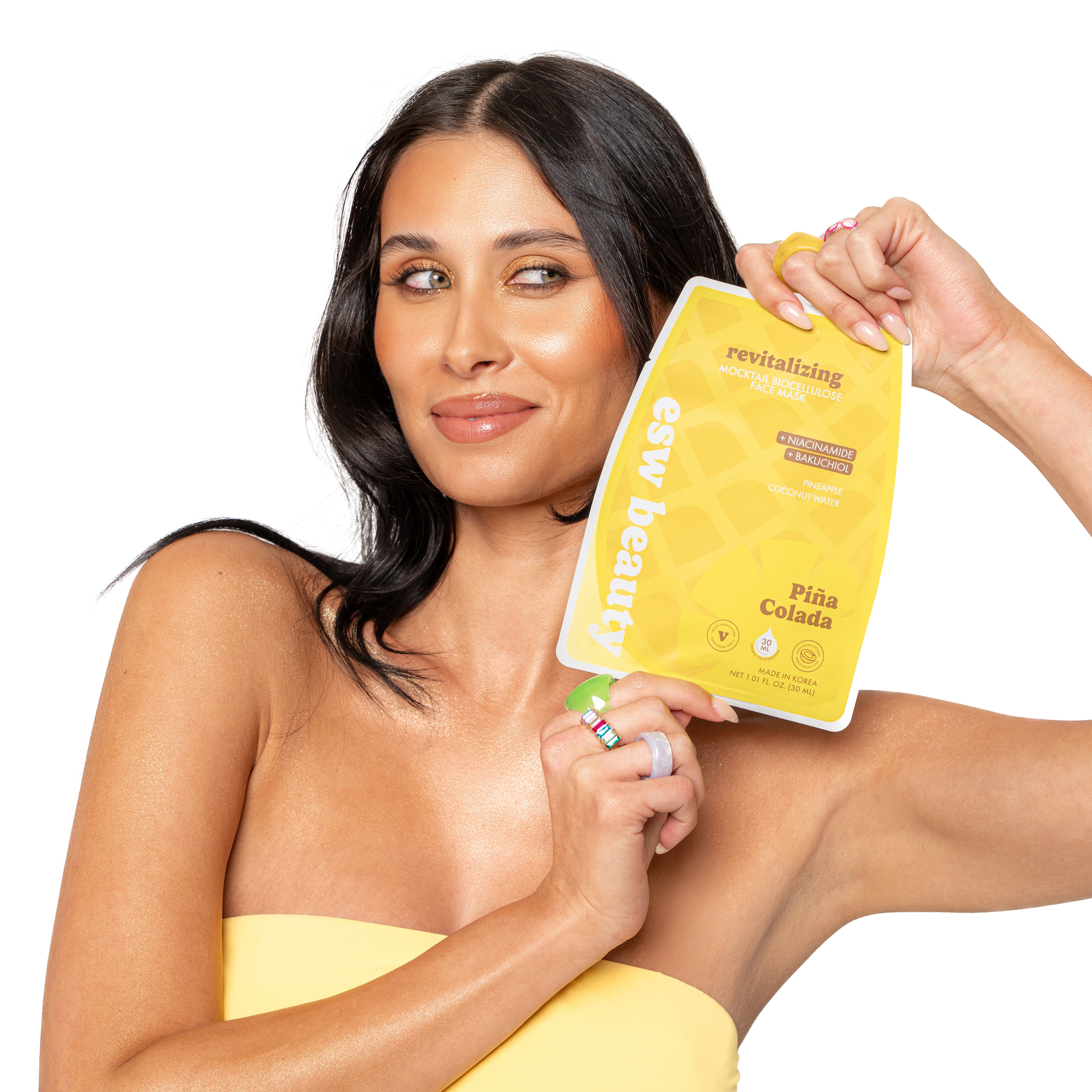 Piña Colada Revitalizing Biocellulose Mocktail Mask | ESW Beauty