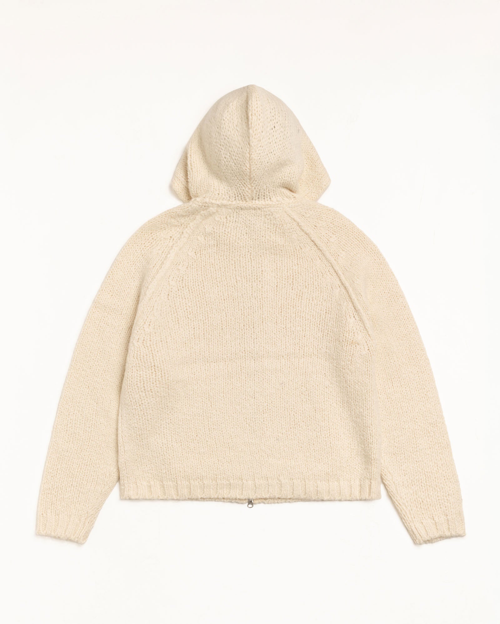 Chunky Knit Zip Hoodie – Ivory | Knits | Stüssy Europe