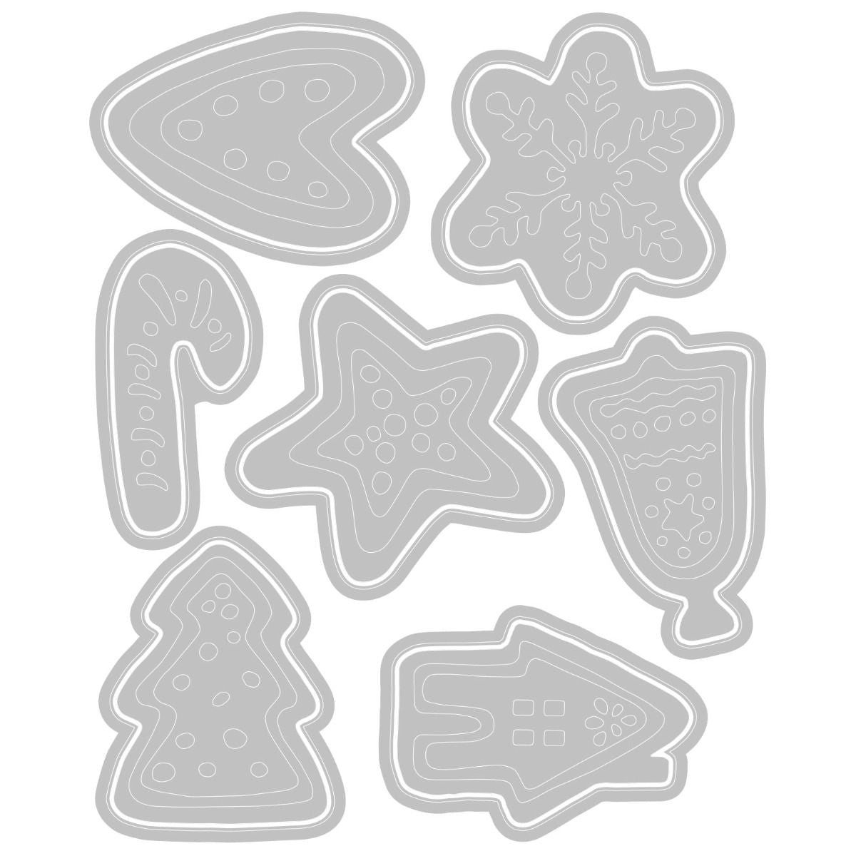 Sizzix Thinlits Die Set - Christmas Cookies, 665566, by: Tim Holtz