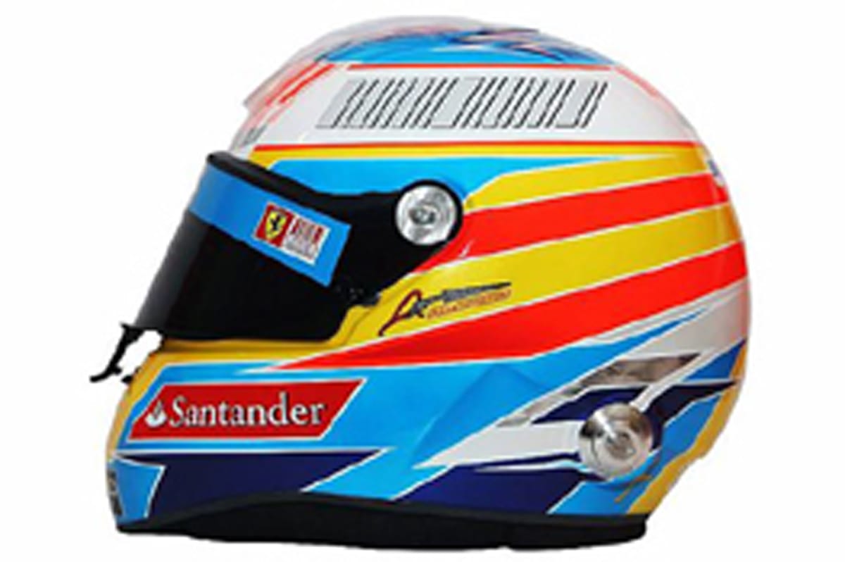 フェルナンド・アロンソ ヘルメット （2010年） 【 F1-Gate .com 】