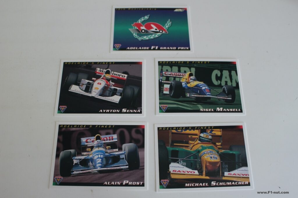 Trading cards: Futera 1994 10th Anniversary Adelaide F1 Grand Prix