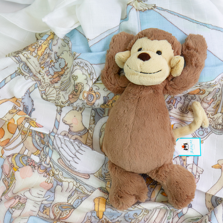 Atelier Choux】アトリエシュー ライトブランケット おくるみ カレ