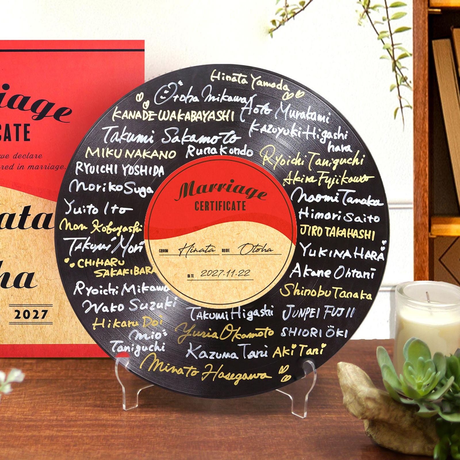 新商品情報】レコード型結婚証明書《第二弾》音楽好きにはたまらない