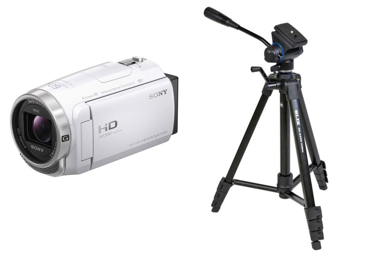 レンタル] ソニー ビデオカメラ HDR-CX680 + 三脚 GX6400 Video セット