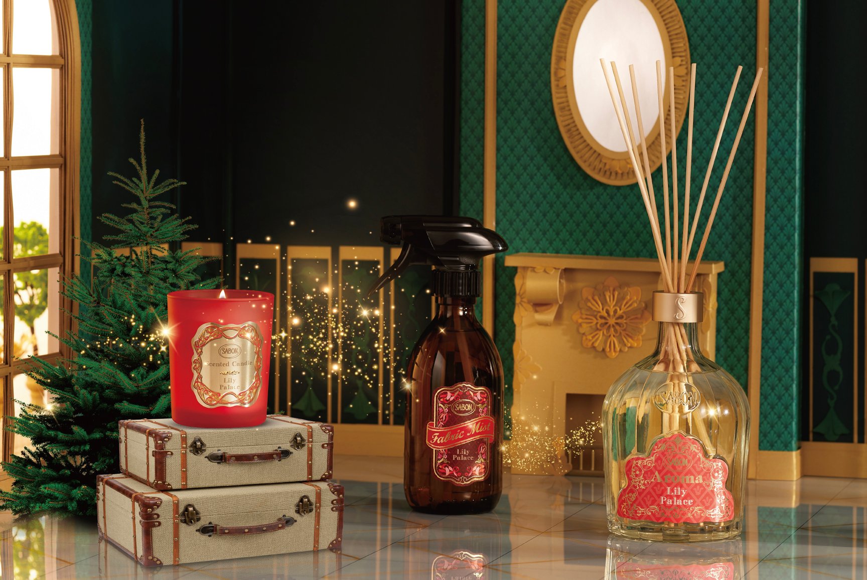 2024年クリスマスコフレ】サボン：エレガントなフローラル・グリーンの