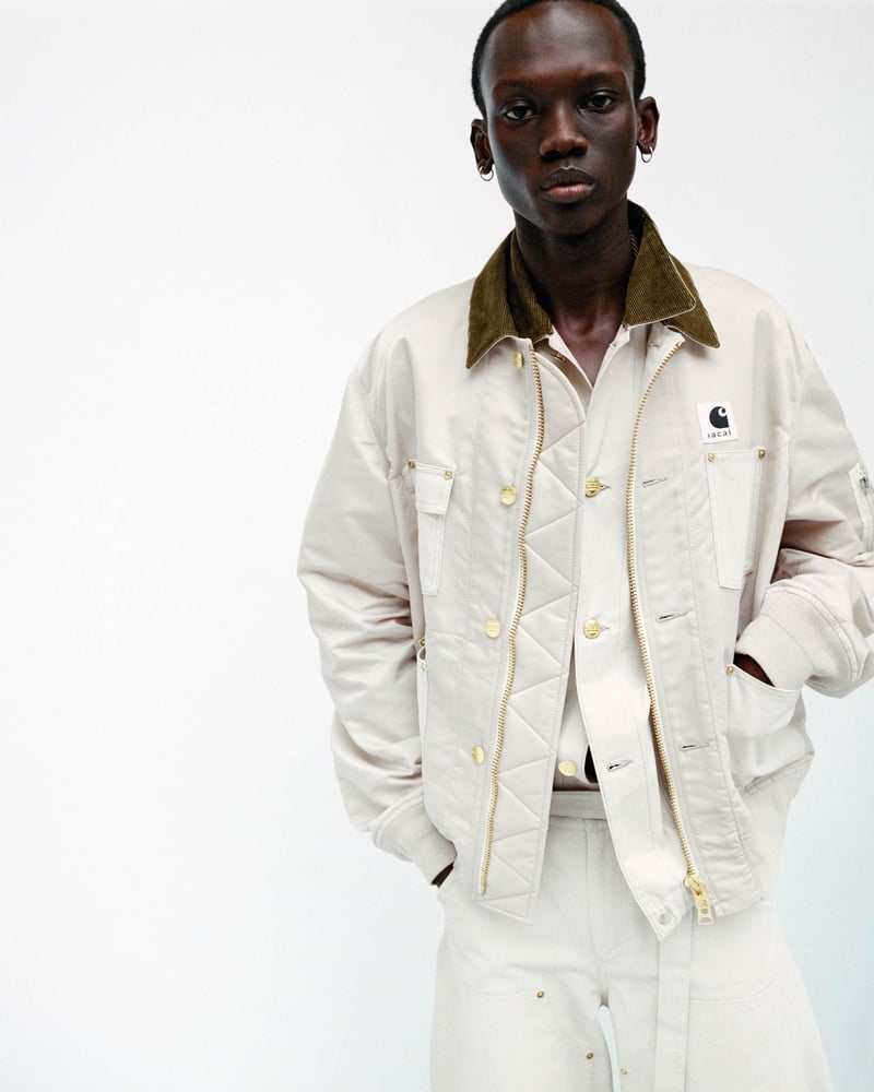 サカイ × カーハート WIP第4弾 新色のブルーとアイボリーが登場