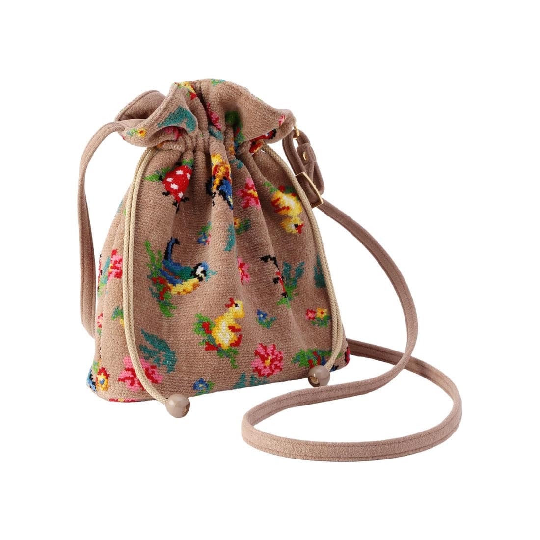 ハイジ 巾着ショルダーバッグ HE-206014（WEB限定）(サファリベージュ