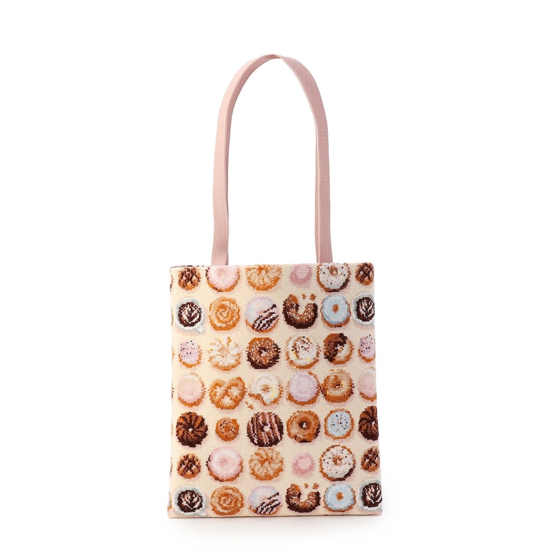 モグモグドーナツ トートバッグ L/MOG-243171(ベージュ): LOVERARY BY