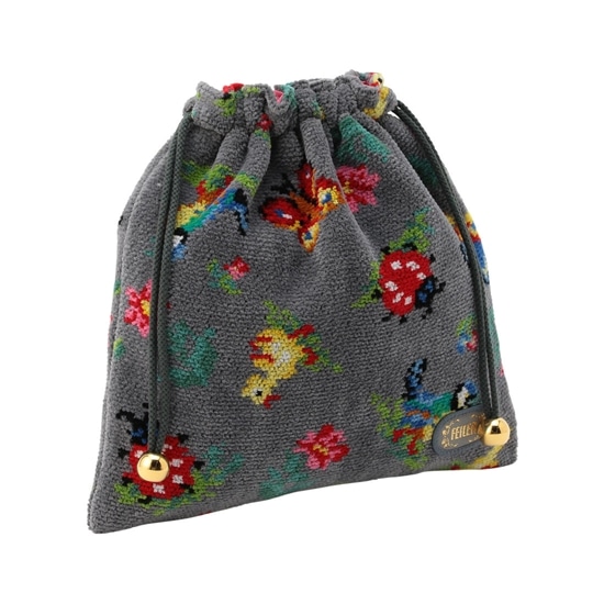 ハイジ 巾着 HE-166021（銀座・WEB限定）(グレー): FEILER｜フェイラー