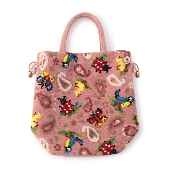 ハイジペイズリー 巾着ショルダーバッグ HPY-257008(ピンク): FEILER