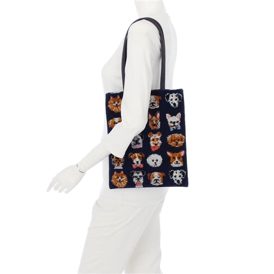 ラブラリードギー トートバッグ L/LDG-213100(ネイビー): LOVERARY BY