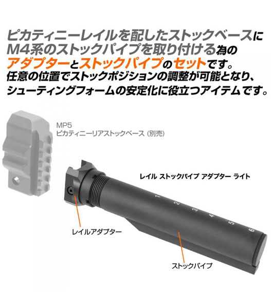 ミリタリーショップ Fellowes / LAYLAX レイルストックパイプ