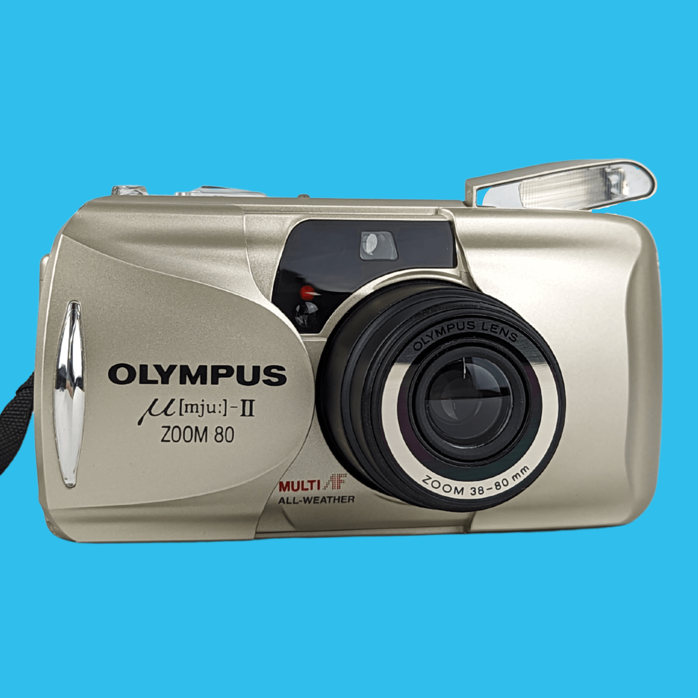 OLYMPUS μ II フィルムカメラ シルバー オリンパス ミュー mju