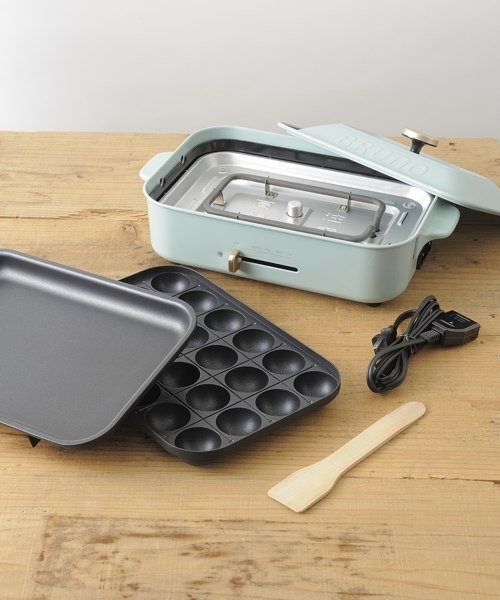 コンパクトホットプレート オプションプレート3種セット ホワイトの