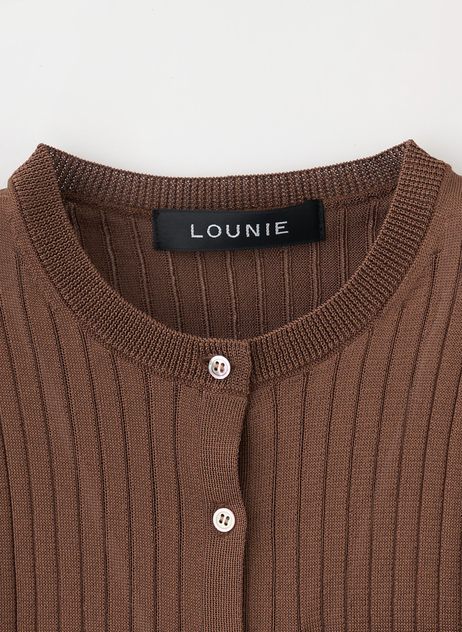 アセテートリブカーディガン｜LOUNIE（ルーニィ）公式サイト／公式