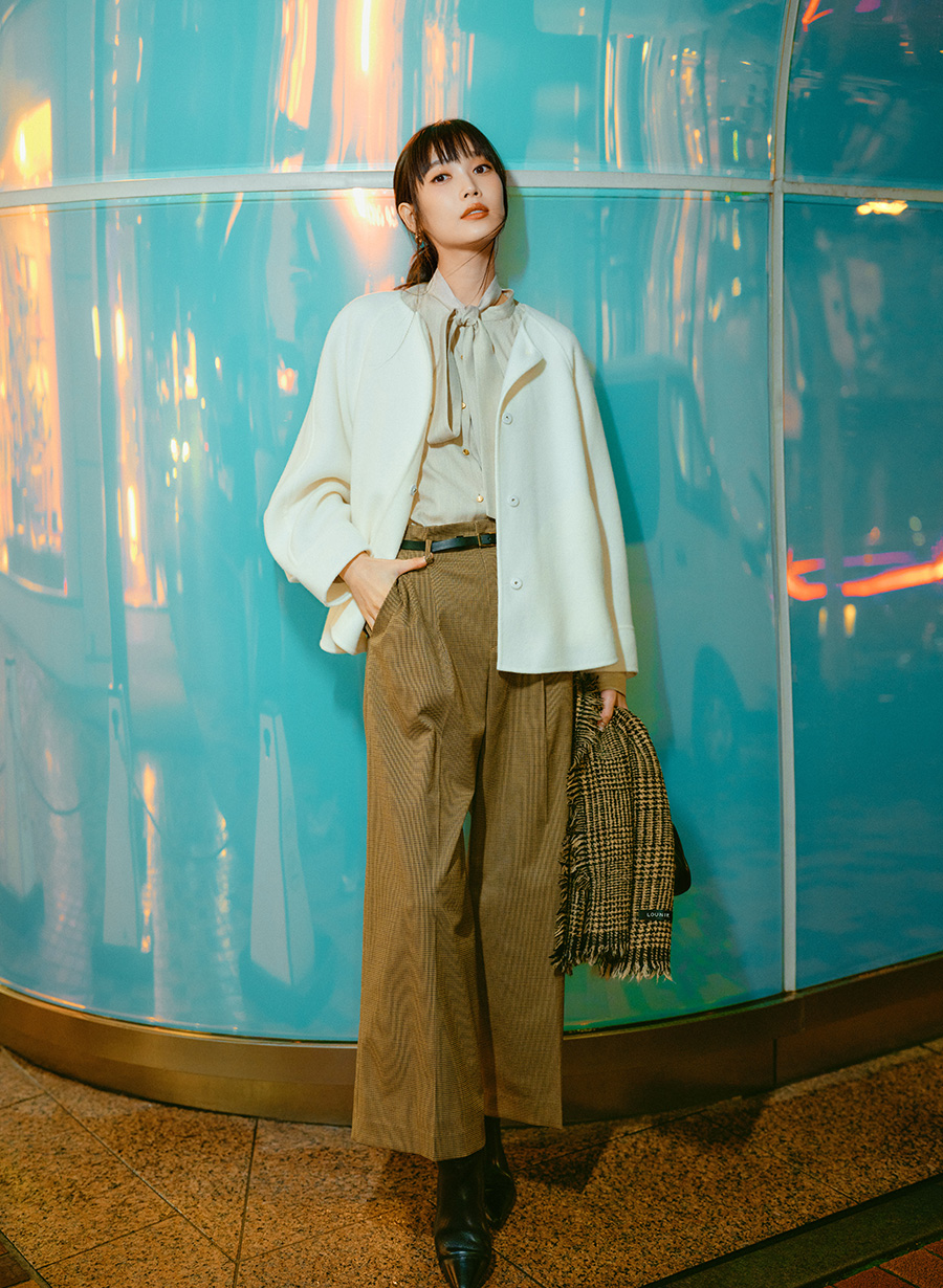 千鳥柄ストール｜LOUNIE（ルーニィ）公式サイト／公式オンラインストア