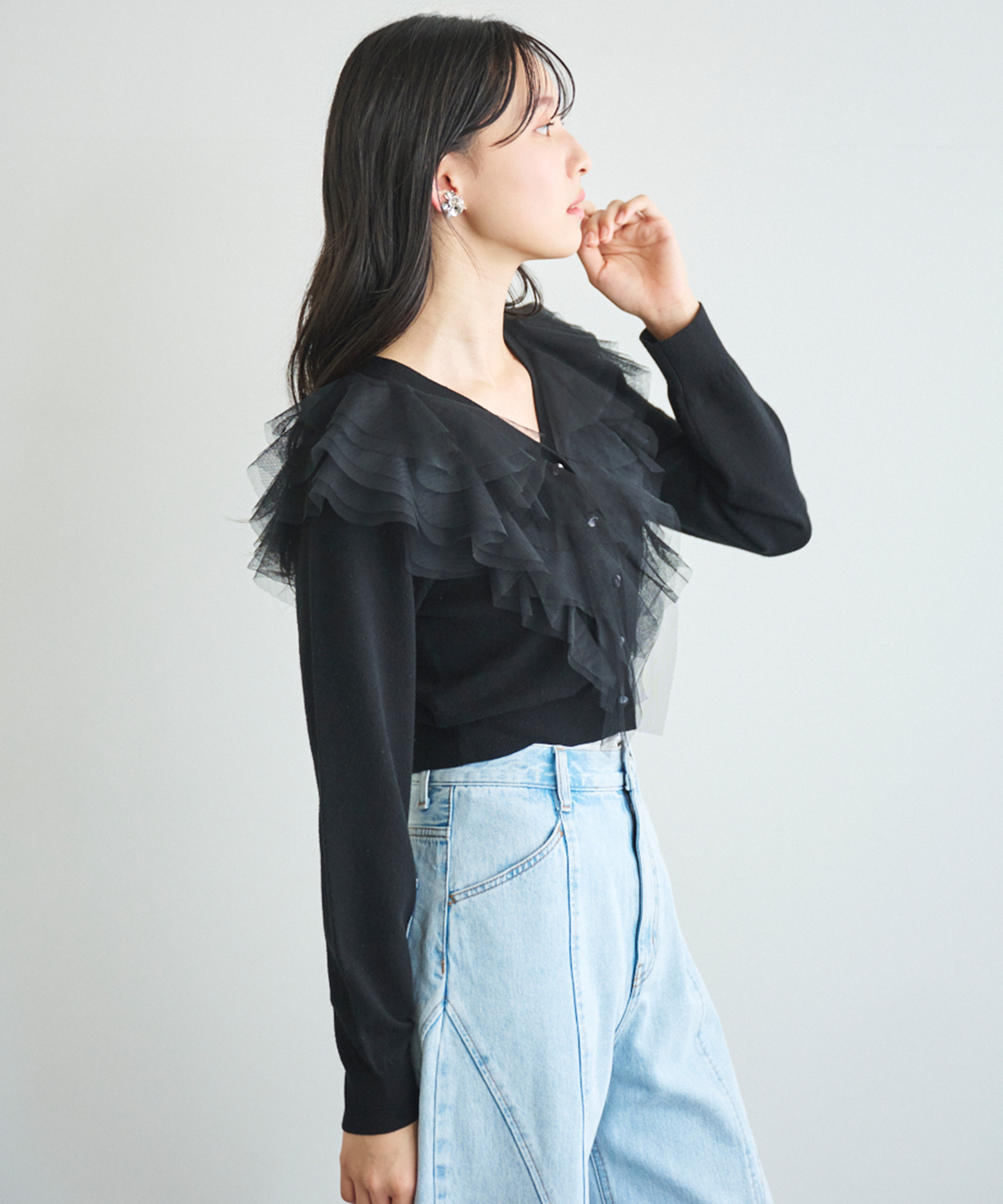 チュールフリルニット｜PETAL ONLINE（ペタルオンライン）