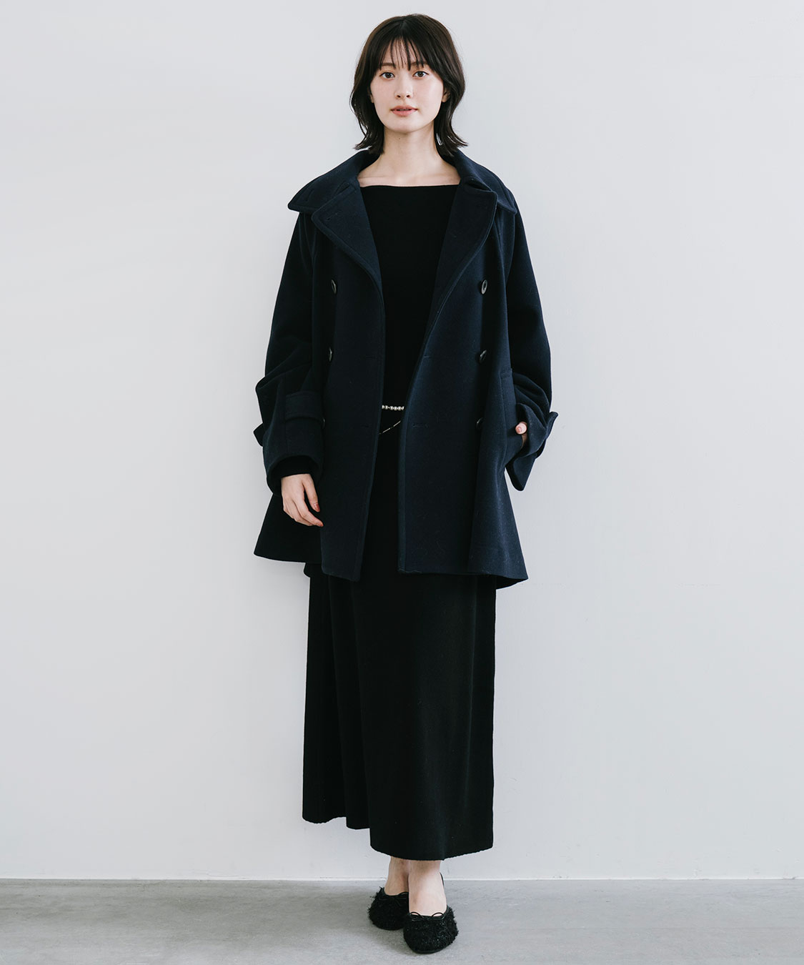 スタンドカラーミドル丈トレンチコート｜PETAL ONLINE（ペタルオンライン）