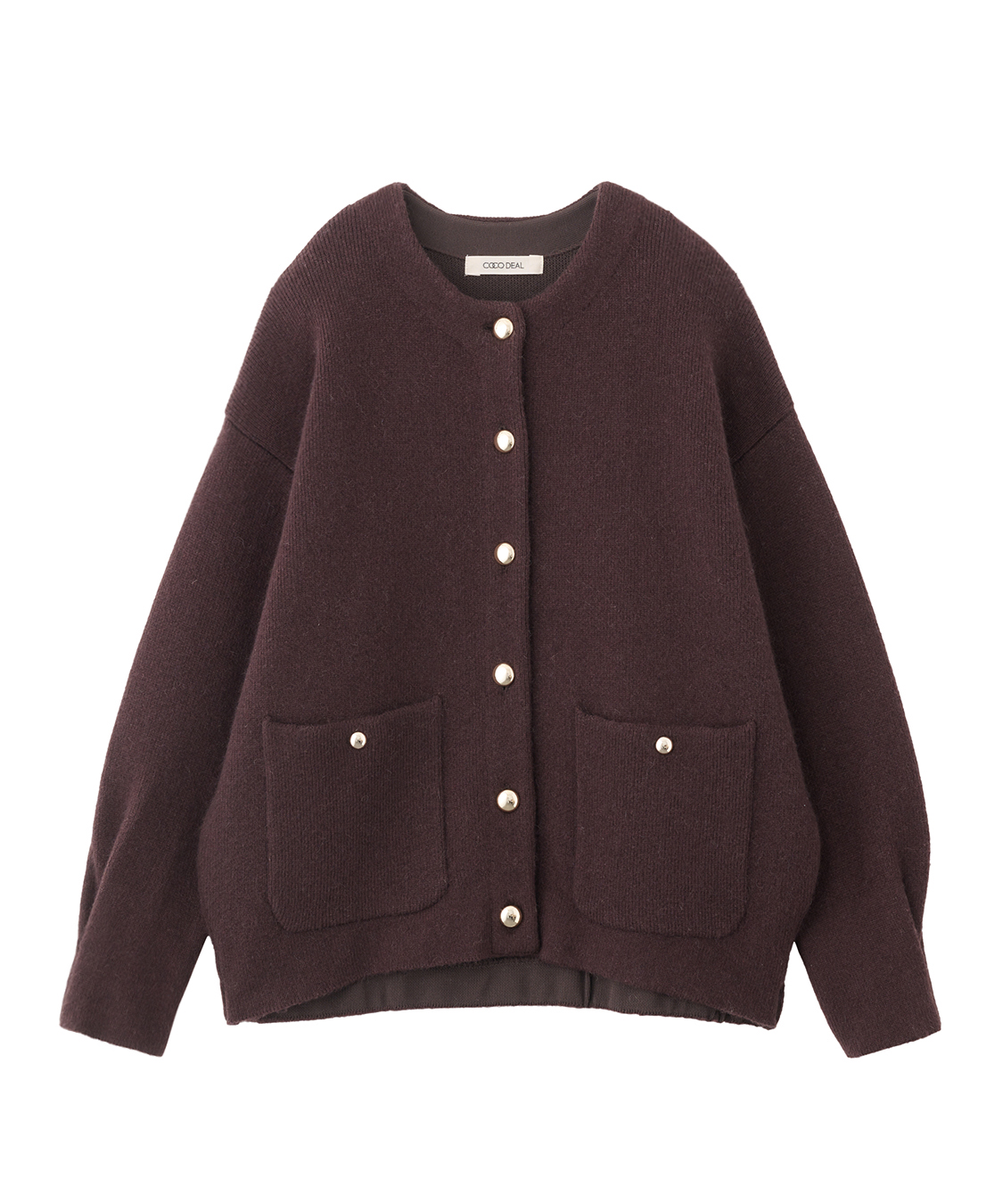 フォックス混ダブルフェイスニットアウター｜PETAL ONLINE（ペタル