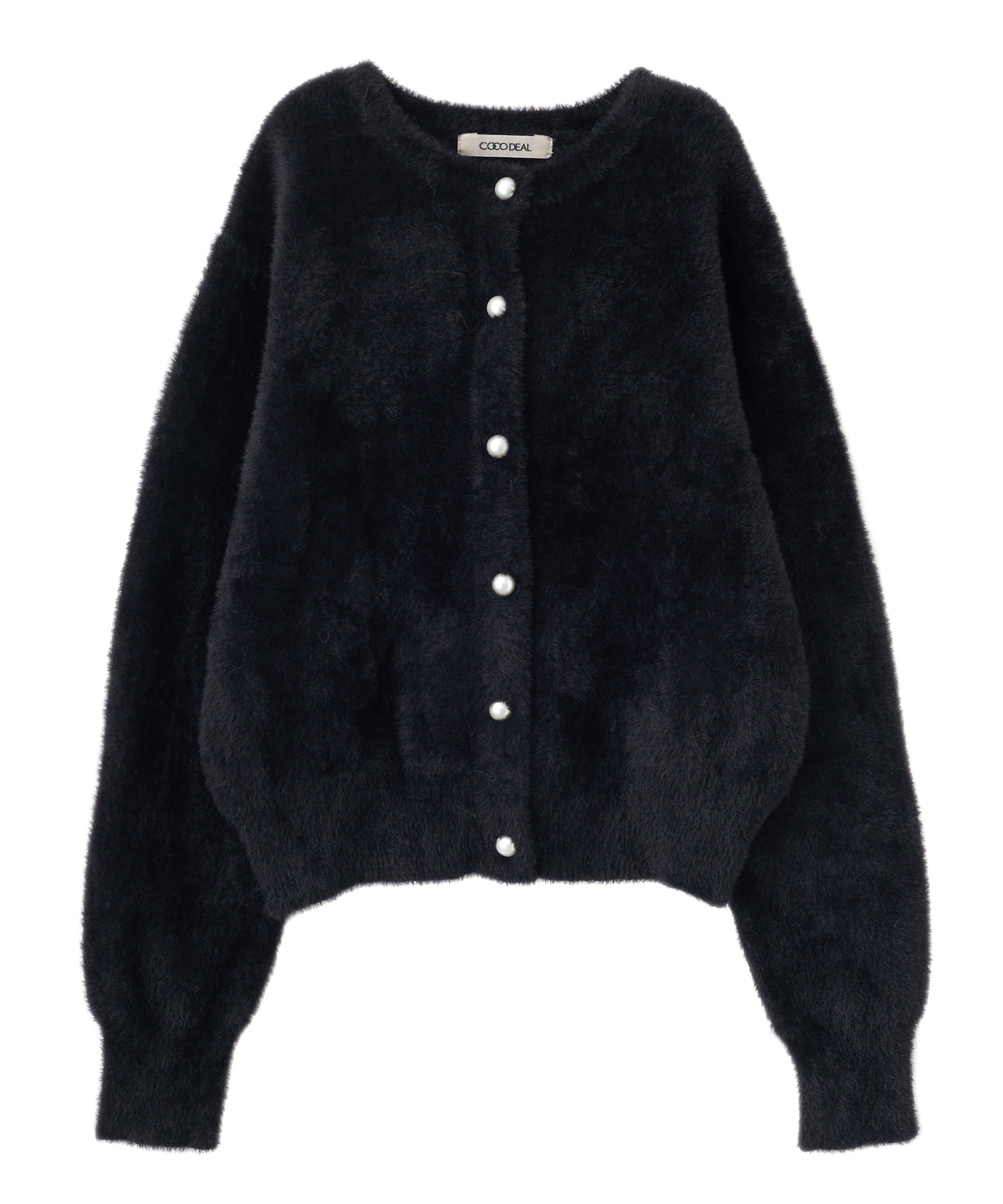 フェザーヤーンパールボタンニットカーディガン｜PETAL ONLINE（ペタル