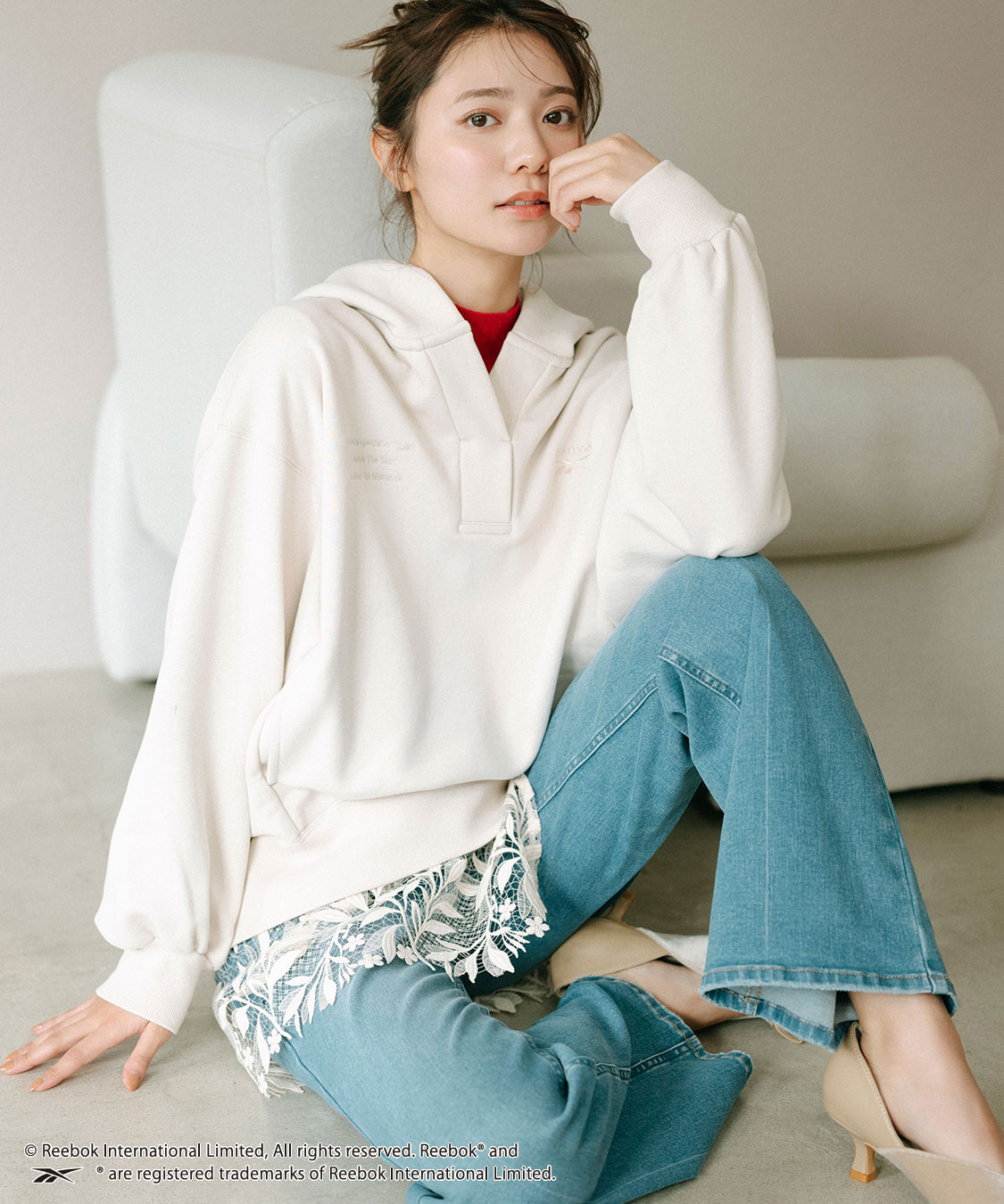 COCO DEAL/Reebok》スキッパースウェットパーカー｜PETAL ONLINE