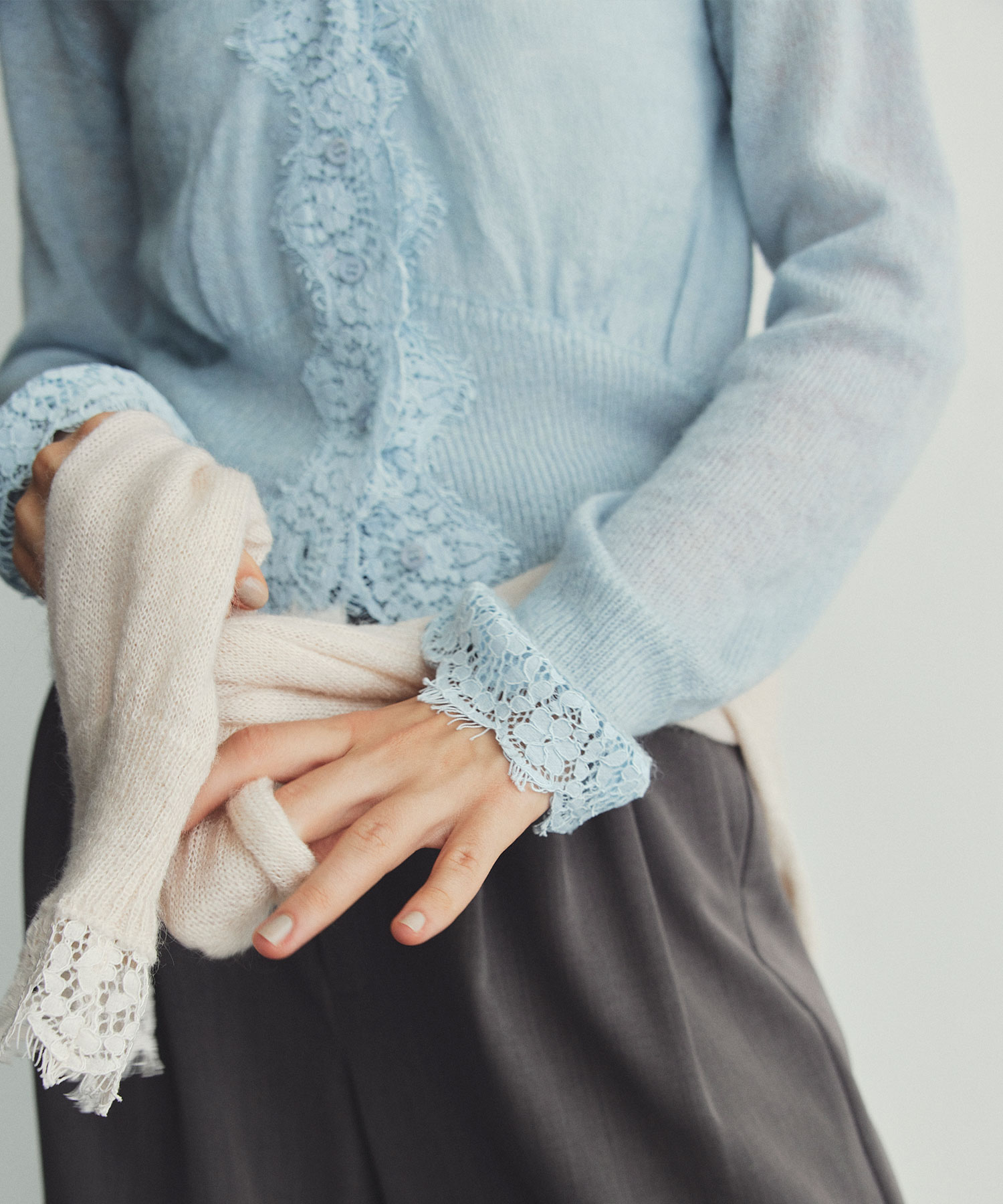 シアーモヘヤレースカーディガン｜PETAL ONLINE（ペタルオンライン）