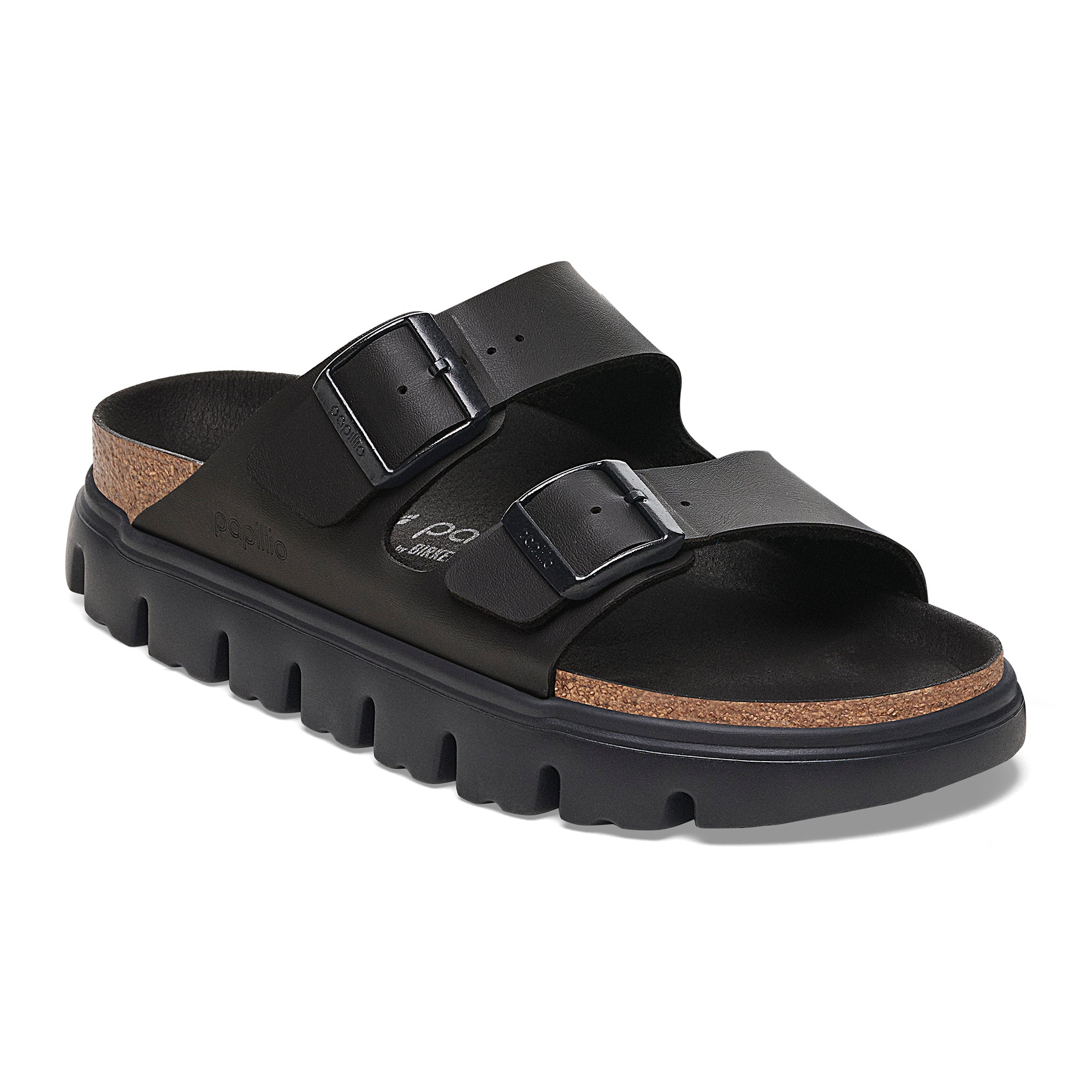 Papillio Arizona Chunky blacklack Birko-Flor by Birkenstock