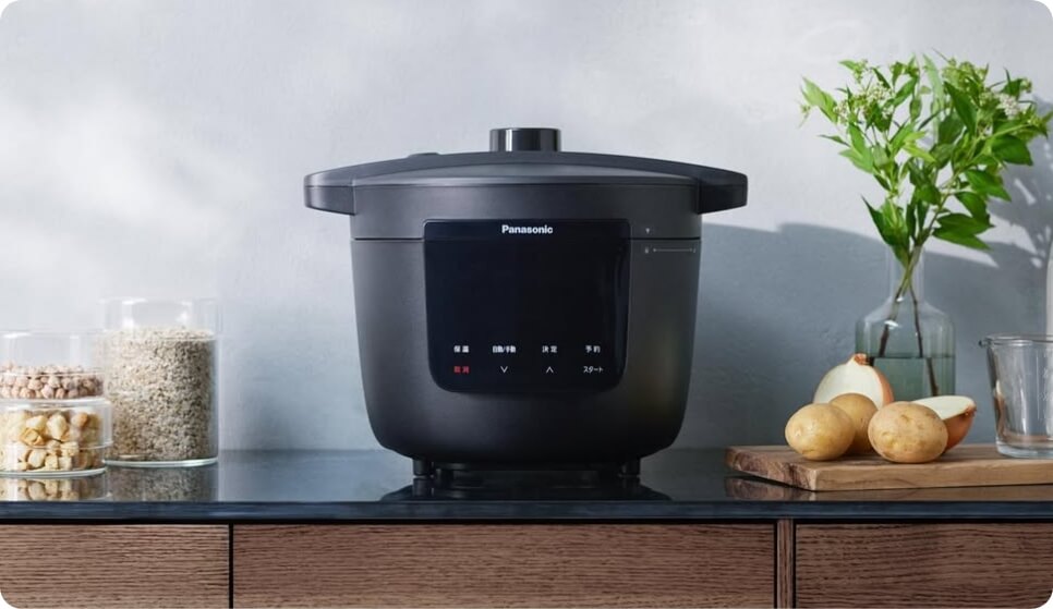 パナソニックの電気圧力鍋NF-PC400の新品レンタルと食材に交換できる