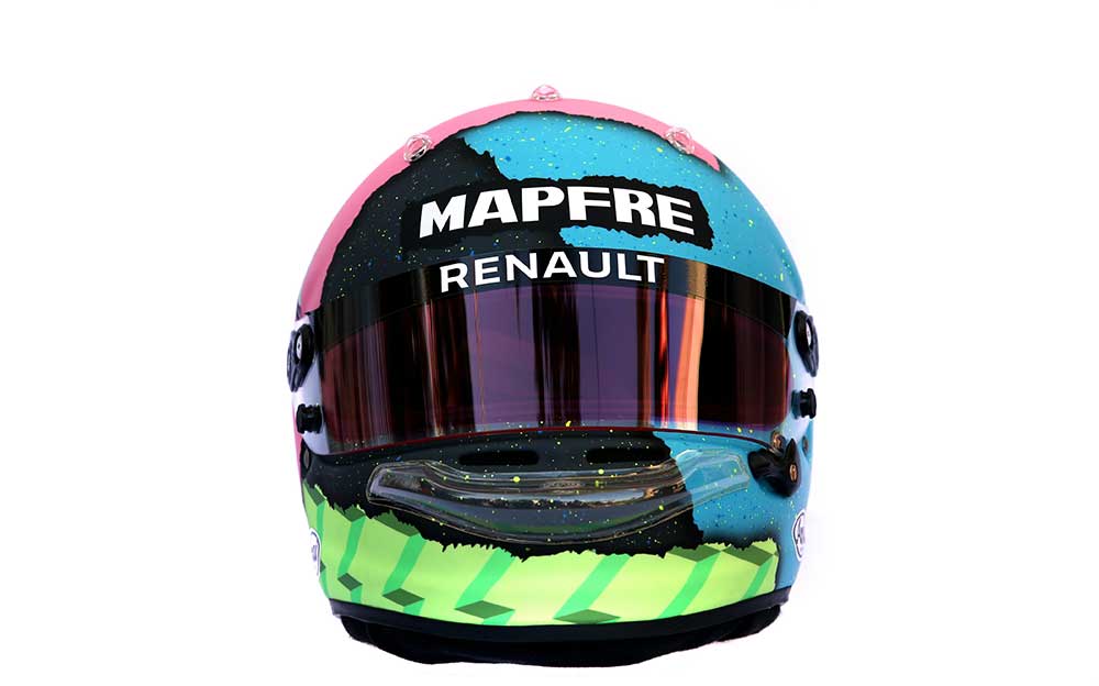 ダニエル・リカルド、超絶ファンキーなヘルメットをお披露目…地元芸術