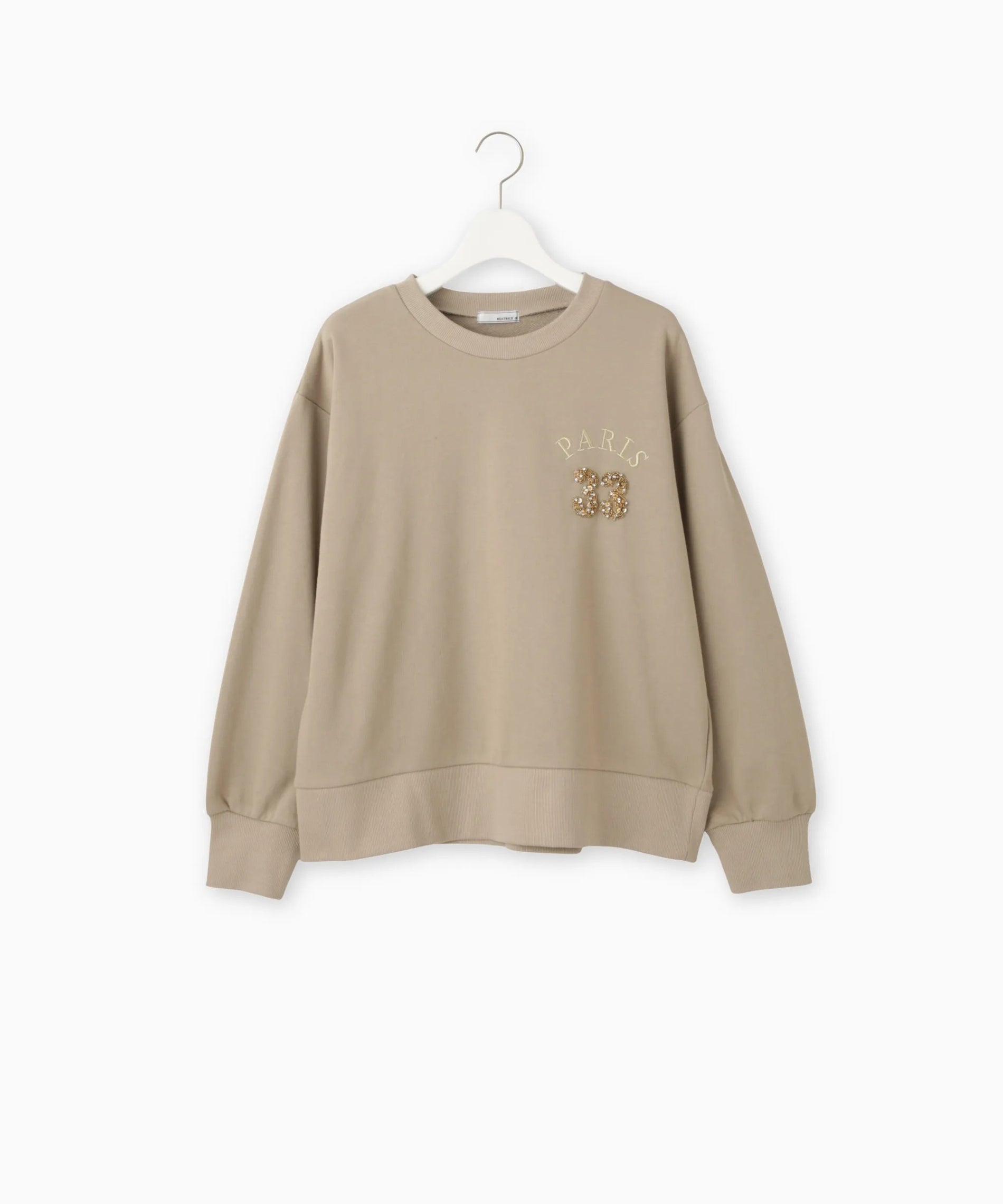 ビジュー刺繍スウェット – FACE SANS FARD