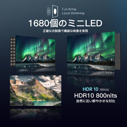 FPD 50インチのミニLED Googleスマートテレビ