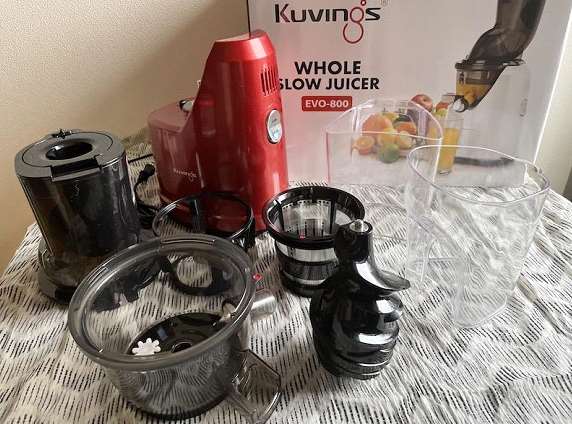 レビューブログ】クビンスホールスロージューサーEVO-800！りんごが