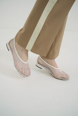CLANE(クラネ)のMESH OBLIQUE TOE FLAT SHOES通販 | 集英社HAPPY PLUS