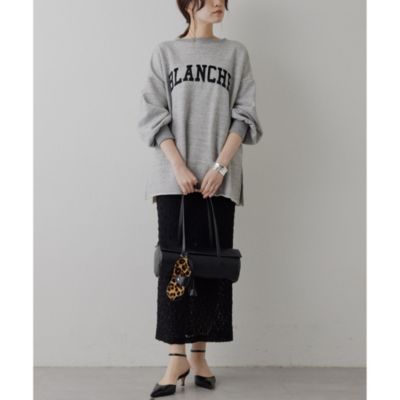 Whim Gazette(ウィム ガゼット)のフロッキーLOGOスウェット通販