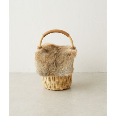 Whim Gazette(ウィム ガゼット)の【The Bagmati】FURバスケット通販
