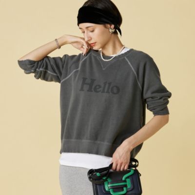 MADISONBLUE(マディソンブルー)のVINTAGE HELLO SWEAT L／S URAKE DYED