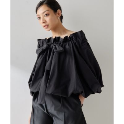 Whim Gazette(ウィム ガゼット)のタイプライターギャザーブラウス通販