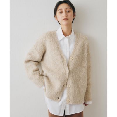 Whim Gazette(ウィム ガゼット)のミックスヤーンニットカーディガン