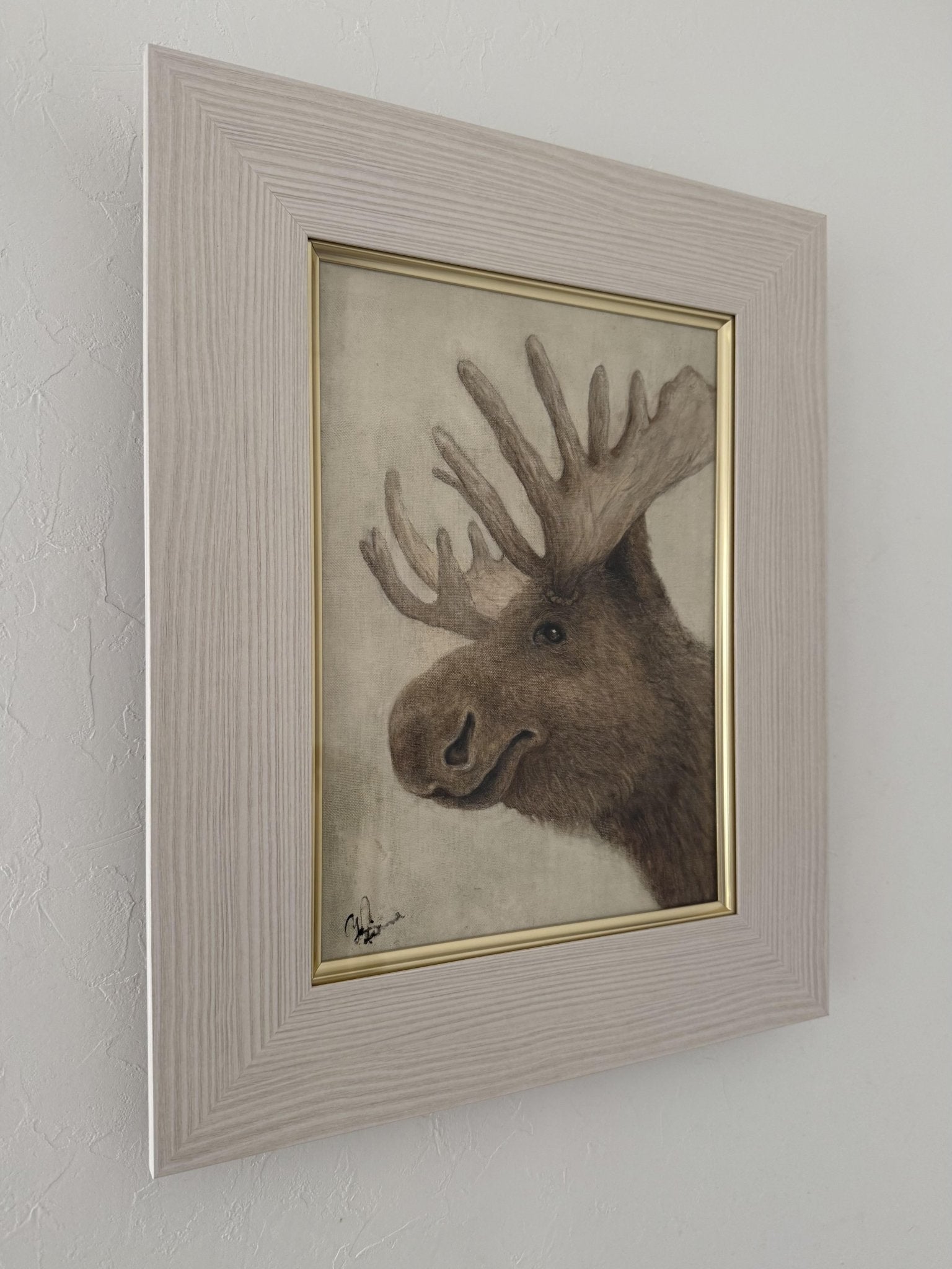 絵画の通販、購入ならFROM ARTIST/作品名：ヘラジカ/作家名：Yumi Isonuma