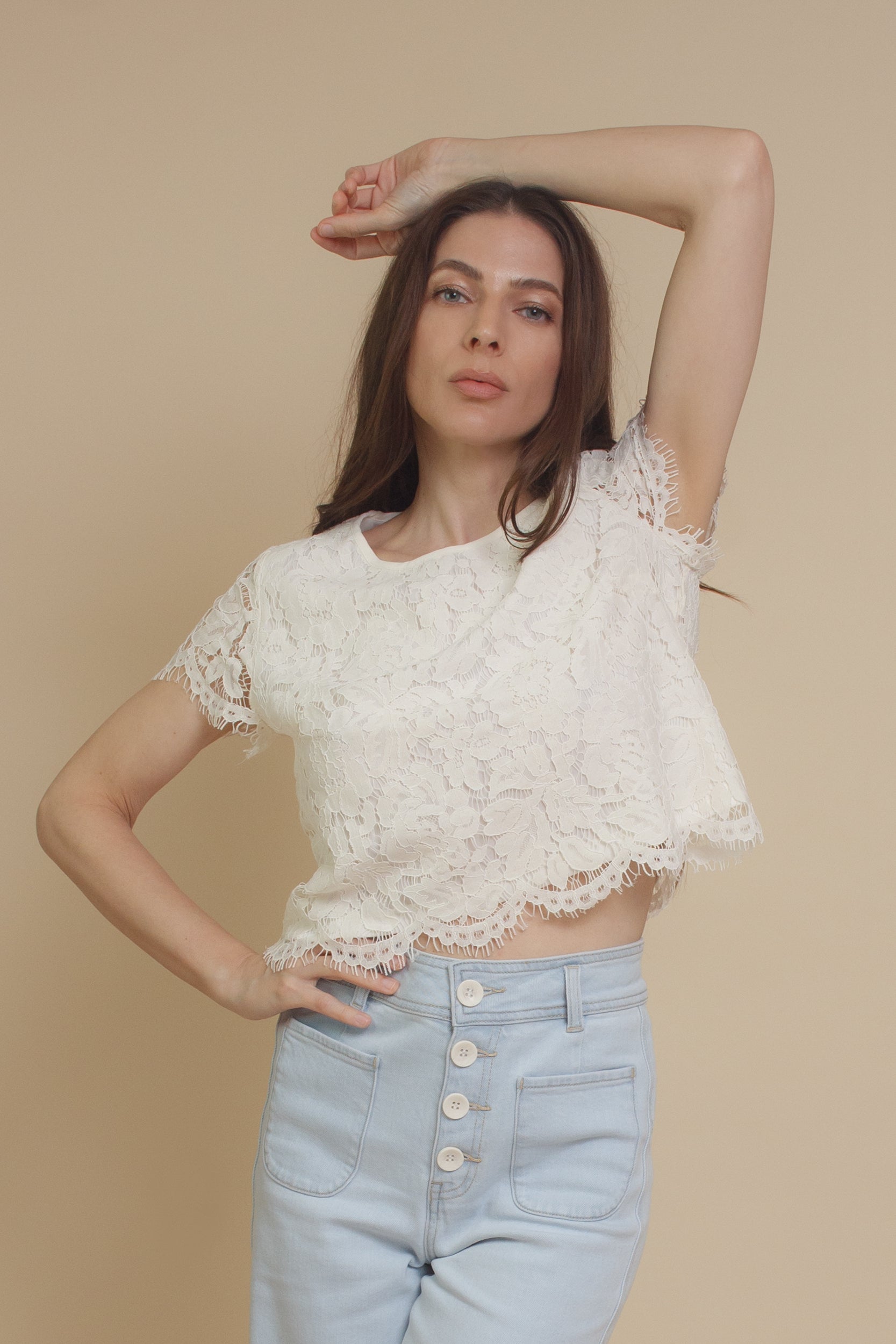 Mod Ref Joslyn Lace Top – Franklin Sunset