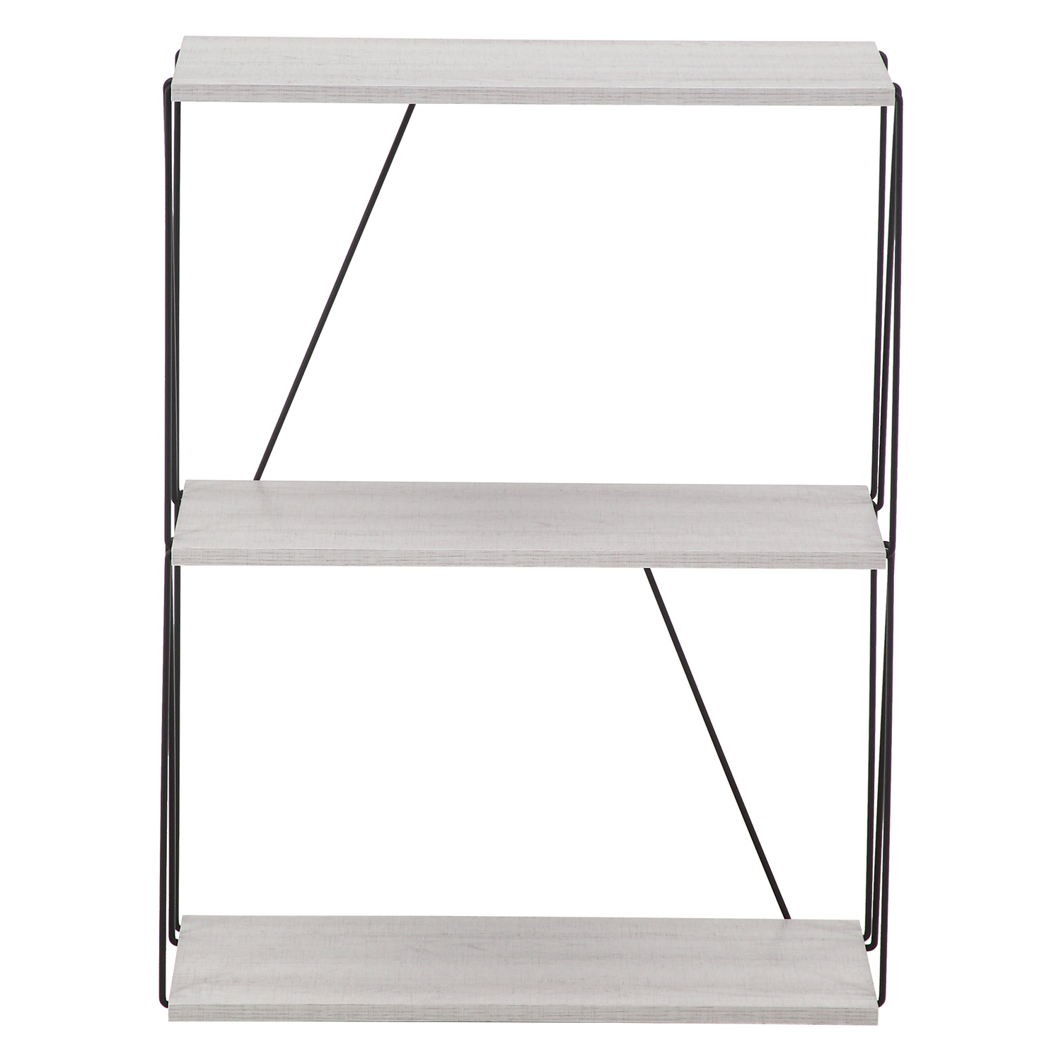 C/D:67326] EZBOワイヤーラック3段 60幅 ホワイトオーク