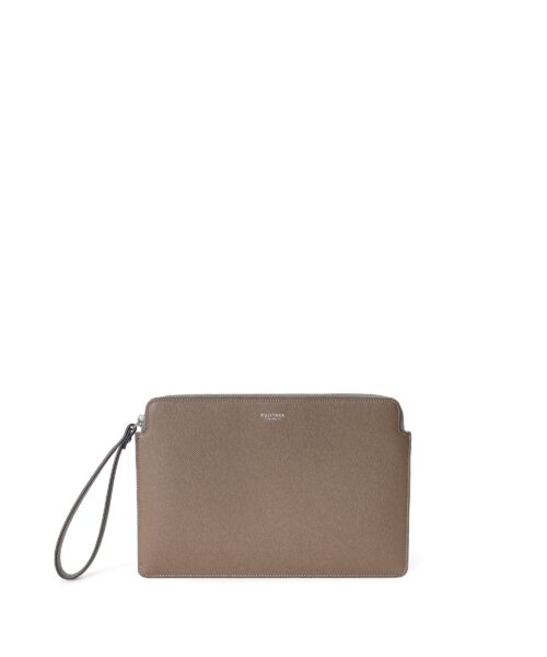 Leather clutch bag B5 / FUJITAKA official / genuine leather