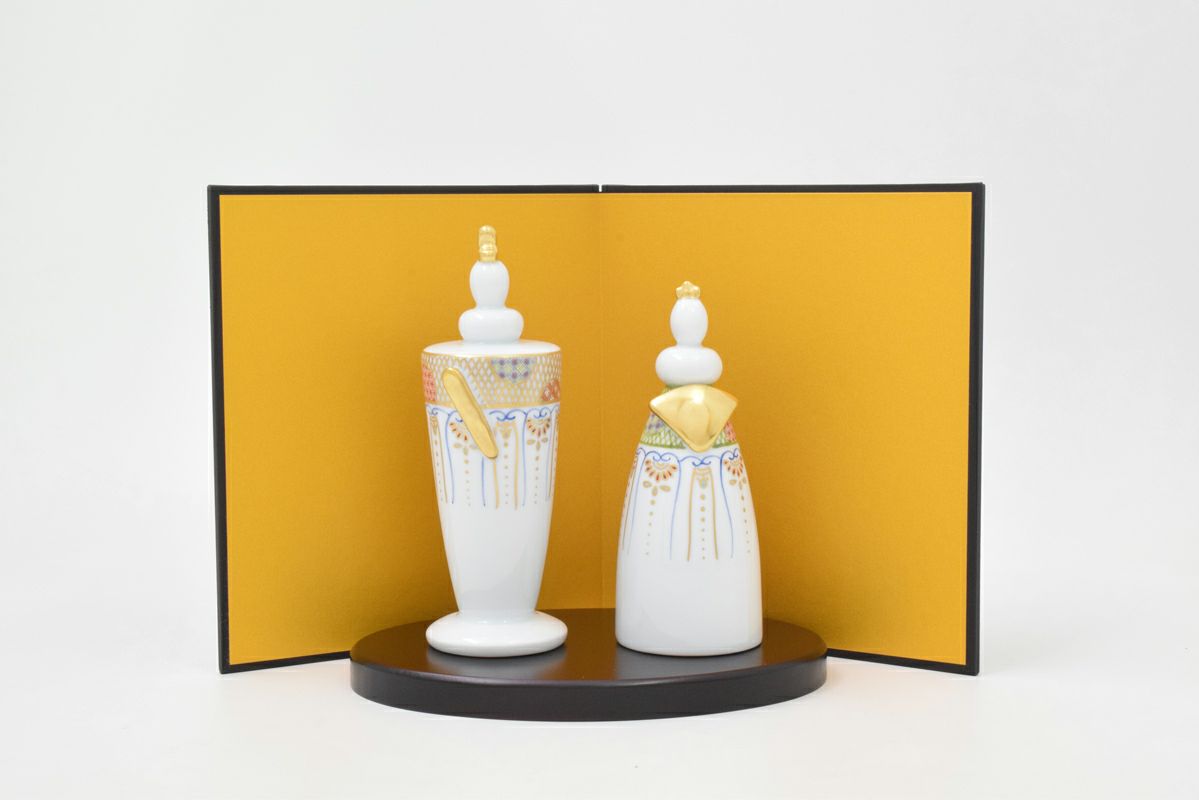 夫婦雛 人形型陶額 | 有田焼 深川製磁｜公式オンラインストア